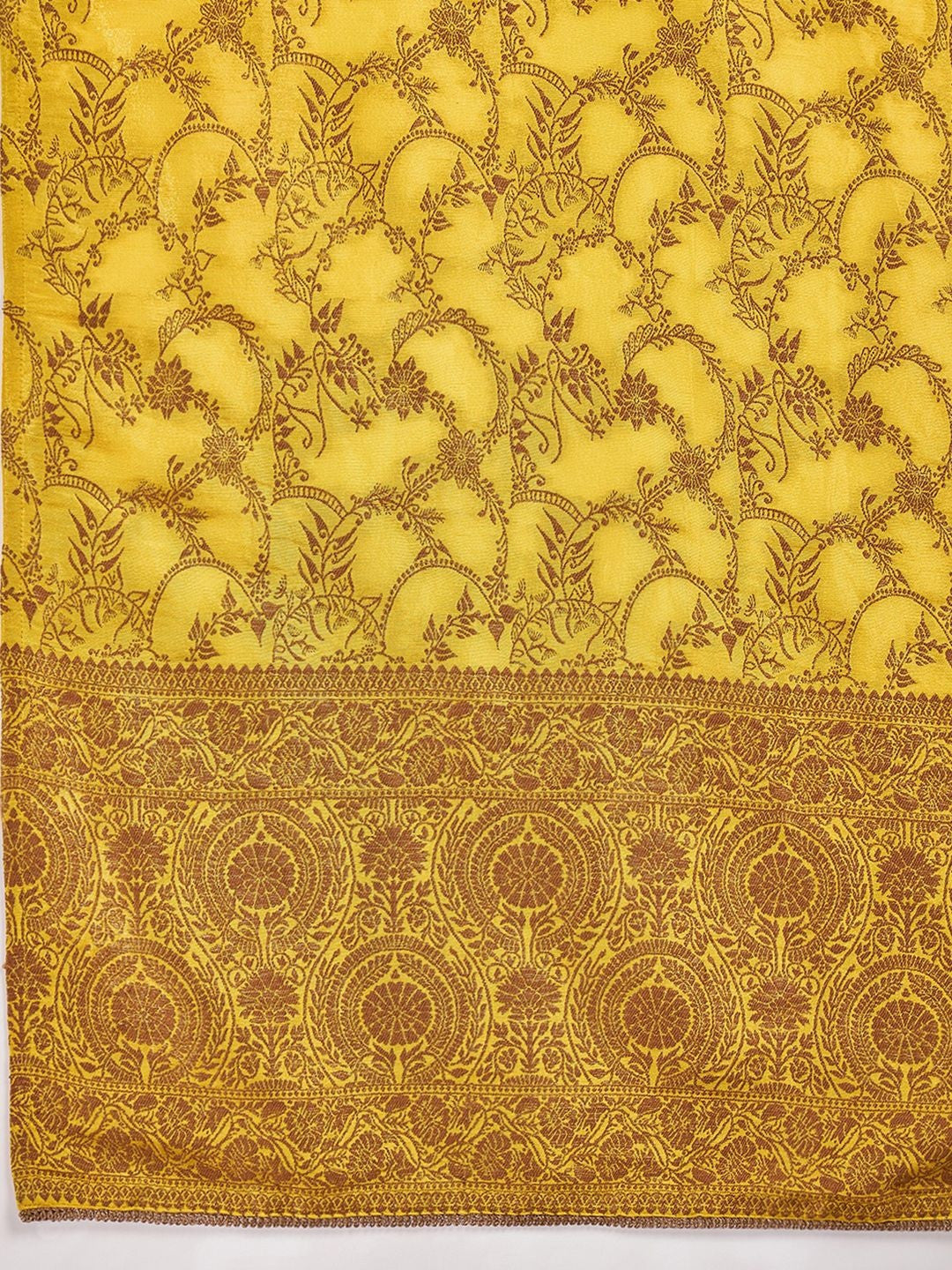 Zari Sequence Thread Embroidered Kurta With Trousers & Dupatta