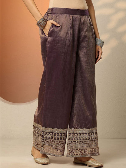 Dhiyona LL Women Ethnic Motifs Embroidered Regular Thread Work Kurta with Palazzos & With Dupatta