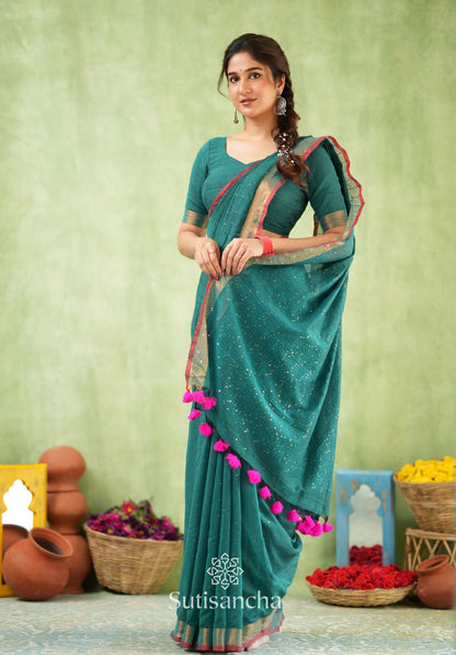 Dhiyona SS Sitaara Mul: Handwoven Sequin Elegance