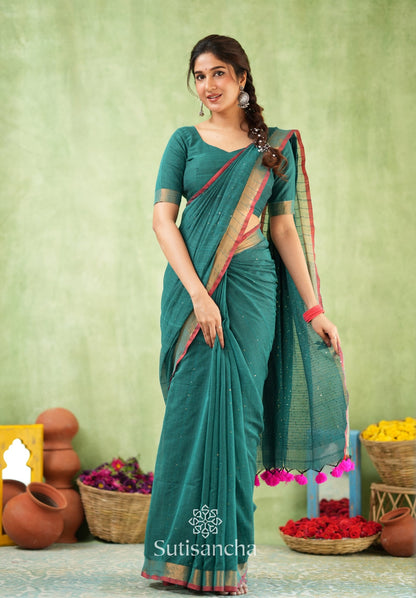 Dhiyona SS Sitaara Mul: Handwoven Sequin Elegance