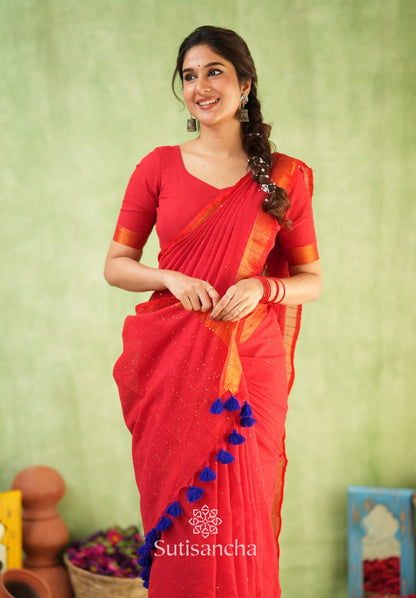 Dhiyona SS Sitaara Mul: Handwoven Sequin Elegance