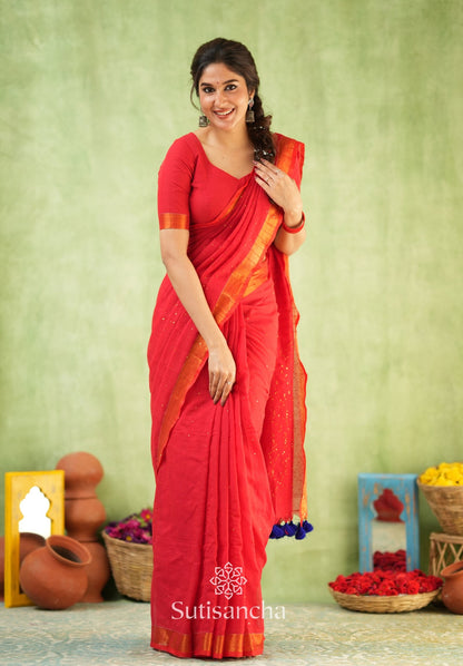 Dhiyona SS Sitaara Mul: Handwoven Sequin Elegance