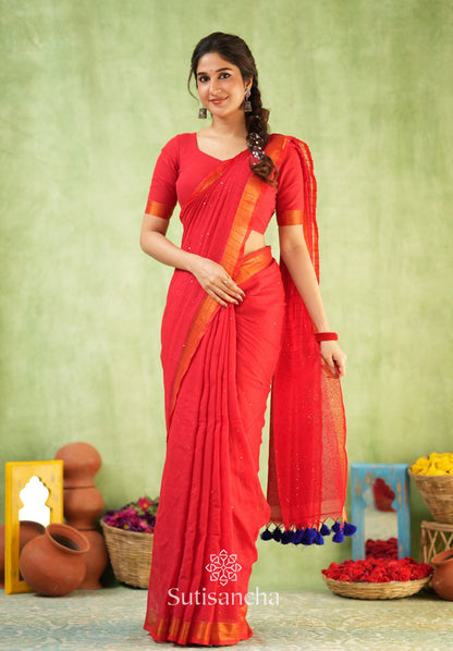 Dhiyona SS Sitaara Mul: Handwoven Sequin Elegance