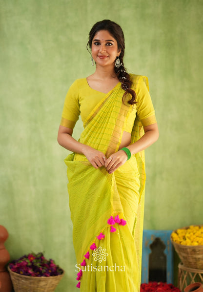 Dhiyona SS Sitaara Mul: Handwoven Sequin Elegance