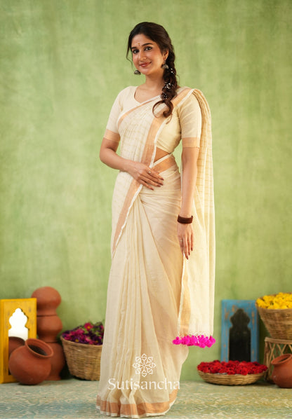 Dhiyona SS Sitaara Mul: Handwoven Sequin Elegance
