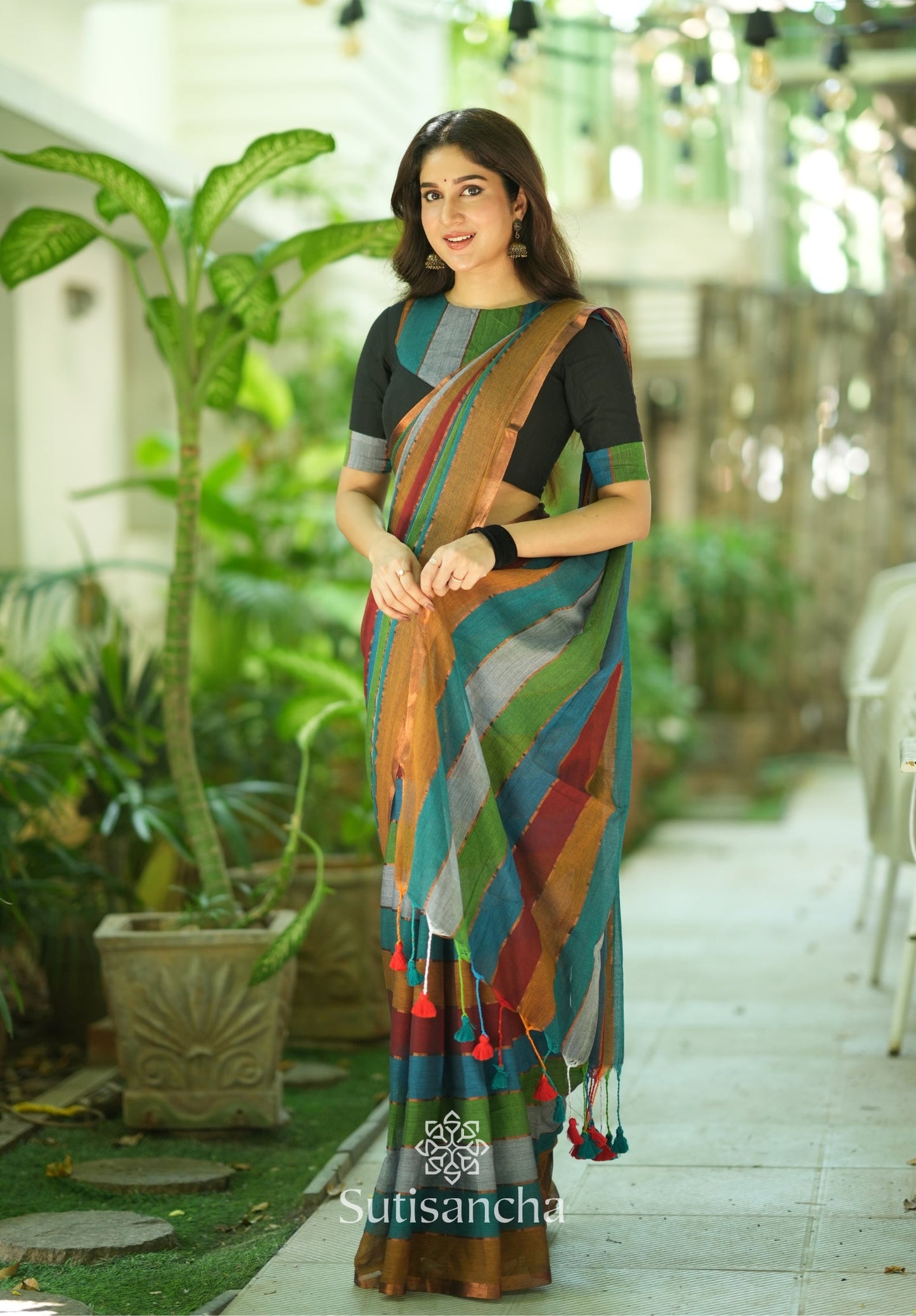 Dhiyona SS Threads of Joy – Multicolor Mul Cotton Magic