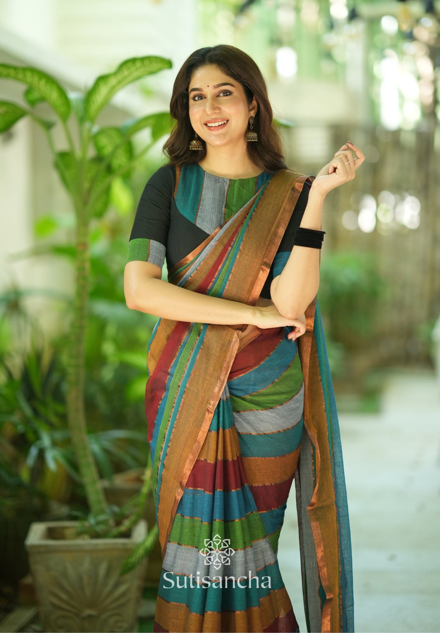 Dhiyona SS Threads of Joy – Multicolor Mul Cotton Magic