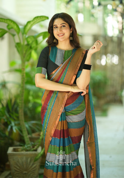 Dhiyona SS Threads of Joy – Multicolor Mul Cotton Magic