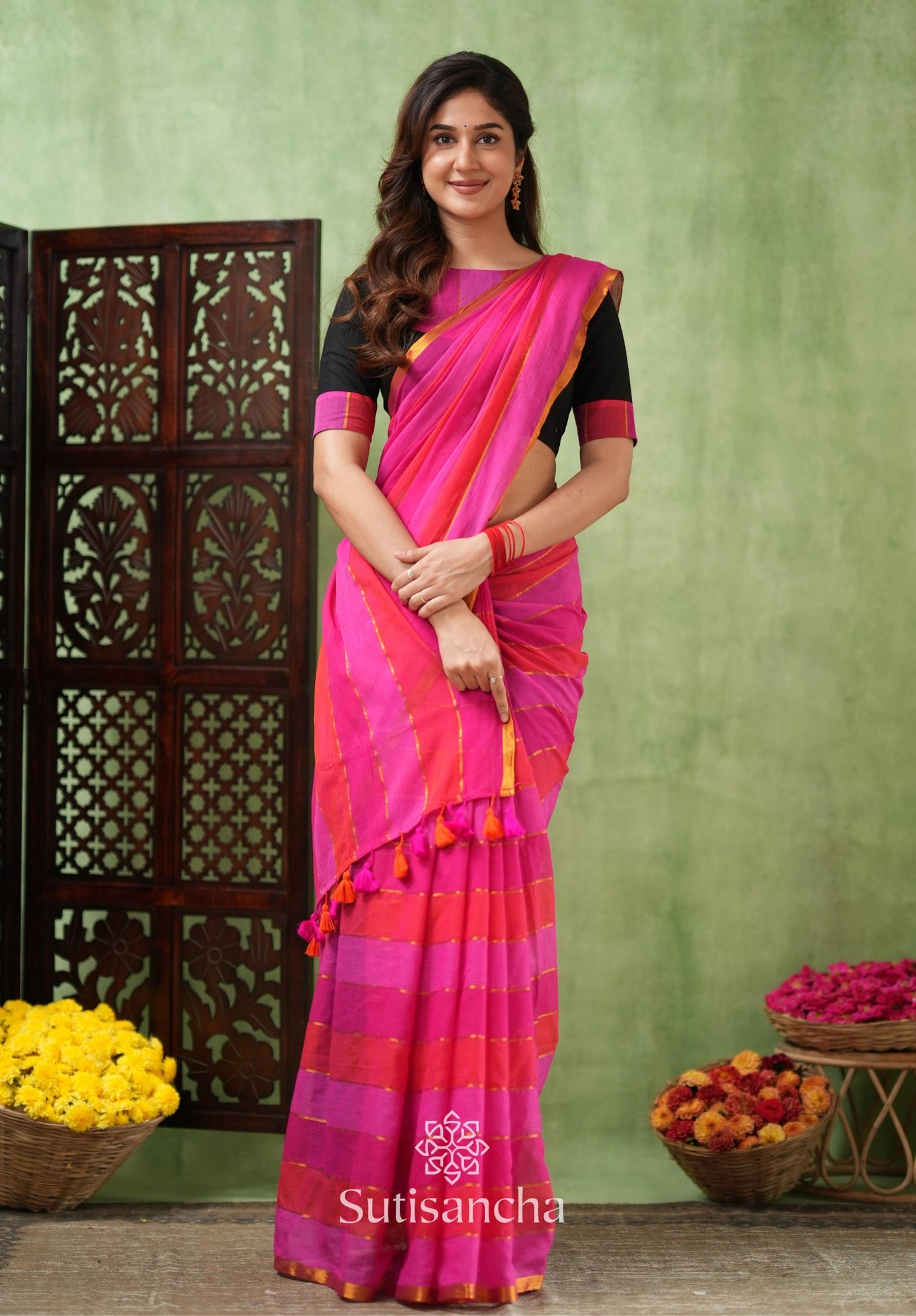 Dhiyona SS Threads of Joy – Multicolor Mul Cotton Magic