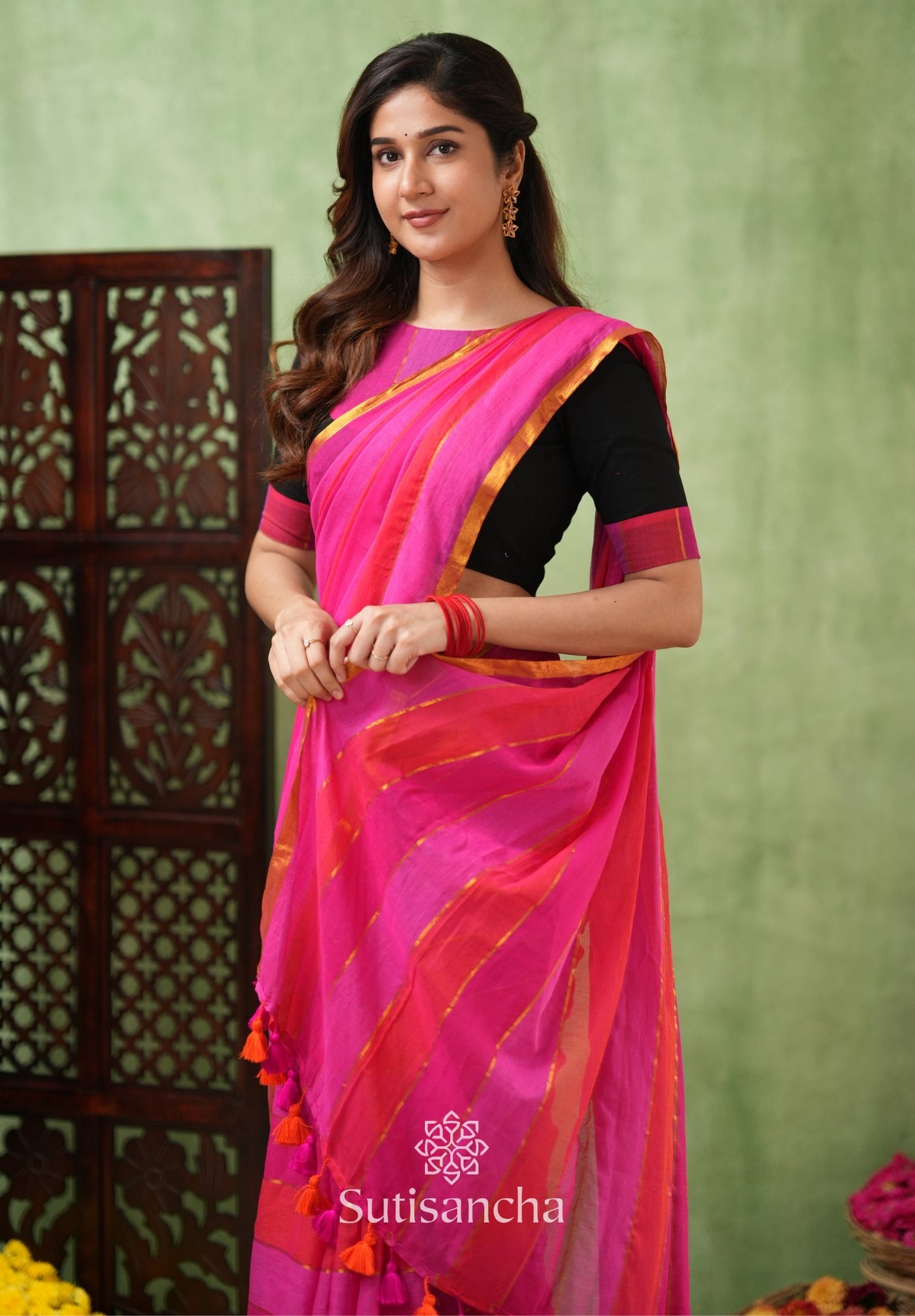 Dhiyona SS Threads of Joy – Multicolor Mul Cotton Magic