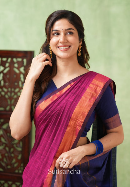 Dhiyona SS Royal Roots Revived Golden Border Cotton Saree