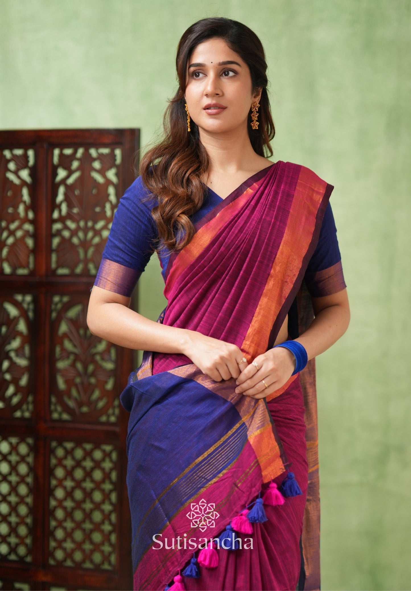 Dhiyona SS Royal Roots Revived Golden Border Cotton Saree