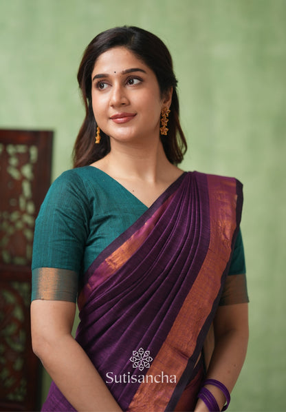 Dhiyona SS Royal Roots Revived Golden Border Cotton Saree