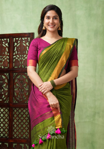 Dhiyona SS Royal Roots Revived Golden Border Cotton Saree