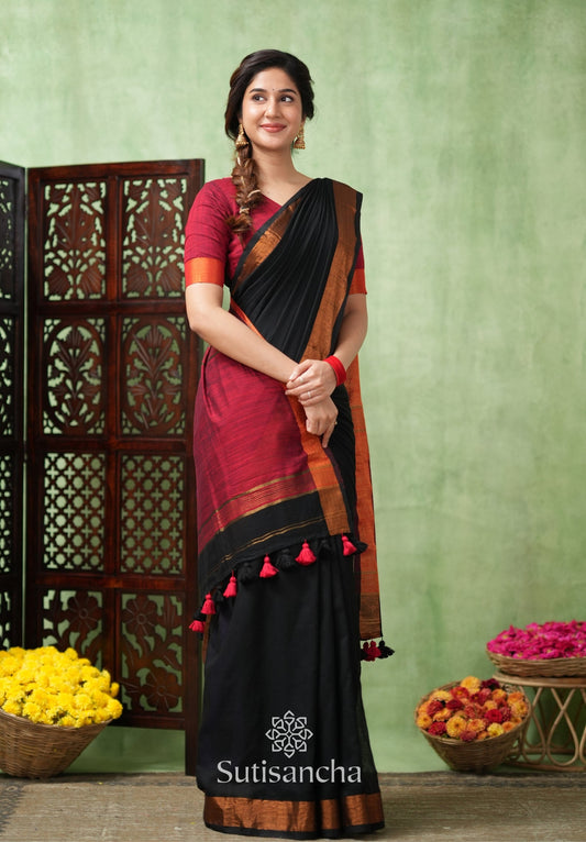 Dhiyona SS Royal Roots Revived Golden Border Cotton Saree