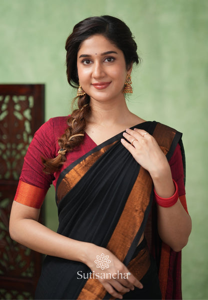 Dhiyona SS Royal Roots Revived Golden Border Cotton Saree