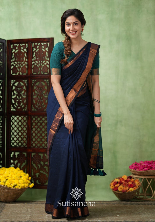 Dhiyona SS Royal Roots Revived Golden Border Cotton Saree