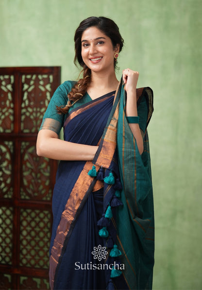 Dhiyona SS Royal Roots Revived Golden Border Cotton Saree