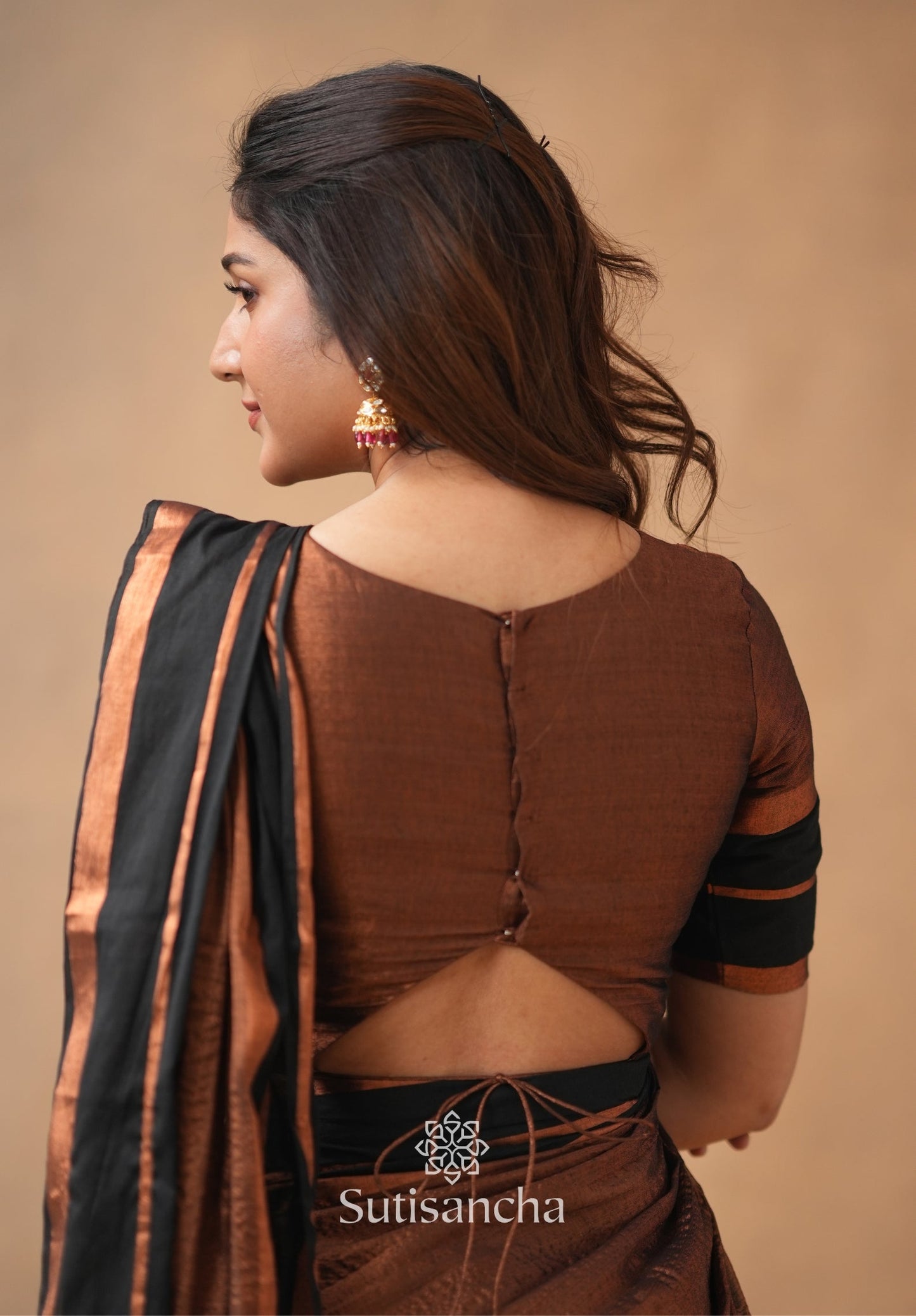 Dhiyona SS Soft Sheen Tissue Cotton Saree with Fluid Drape