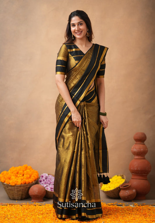 Dhiyona SS Soft Sheen Tissue Cotton Saree with Fluid Drape