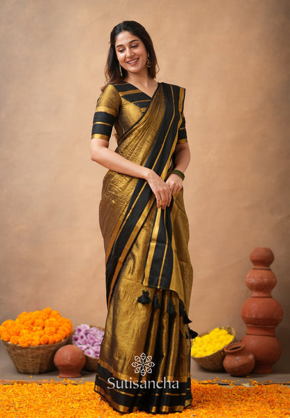 Dhiyona SS Soft Sheen Tissue Cotton Saree with Fluid Drape