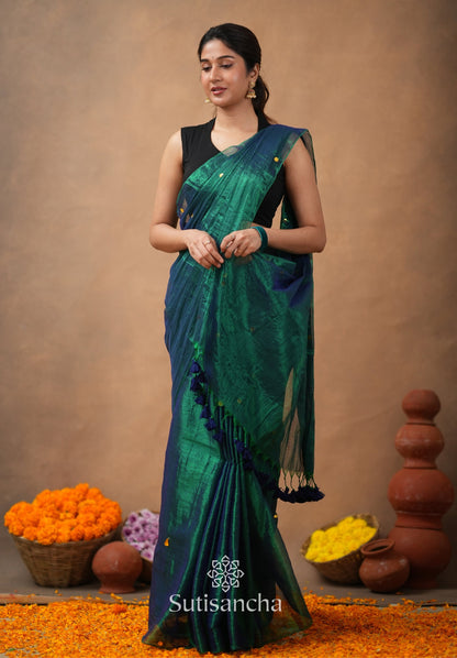 Dhiyona SS Premium Tissue Saree Accented with Siquin Shine