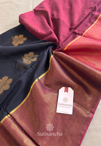 Dhiyona SS Sutisancha Rose-Design Signature Mul Cotton Saree