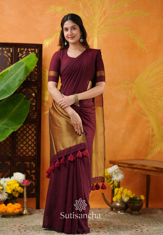Dhiyona SS Tradition Touch Khadi Cotton Saree