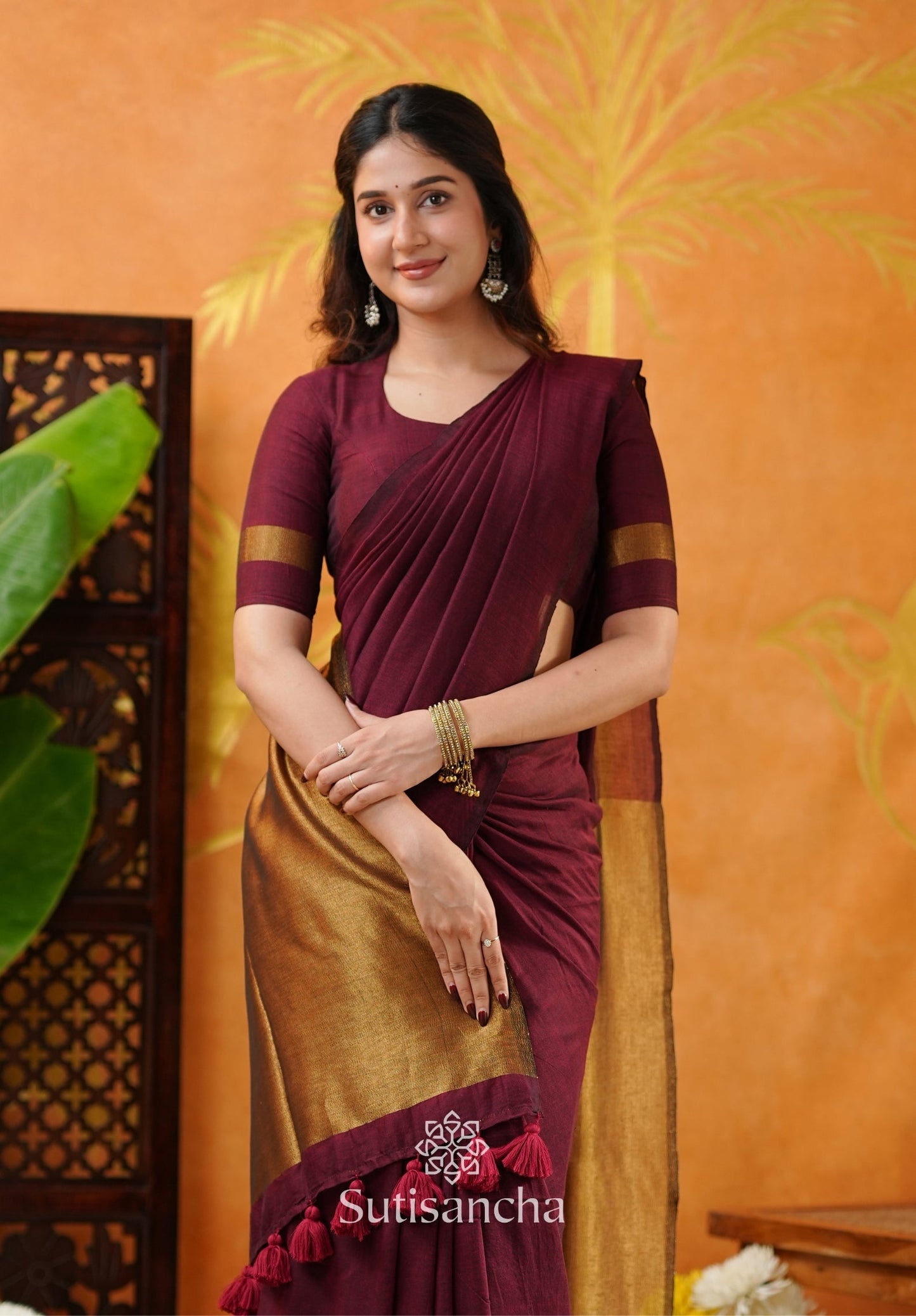 Dhiyona SS Tradition Touch Khadi Cotton Saree