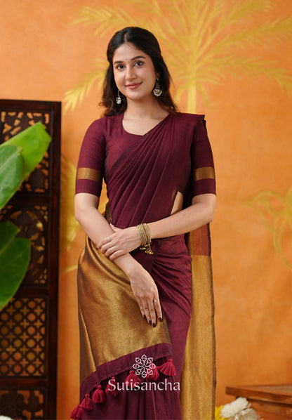 Dhiyona SS Tradition Touch Khadi Cotton Saree