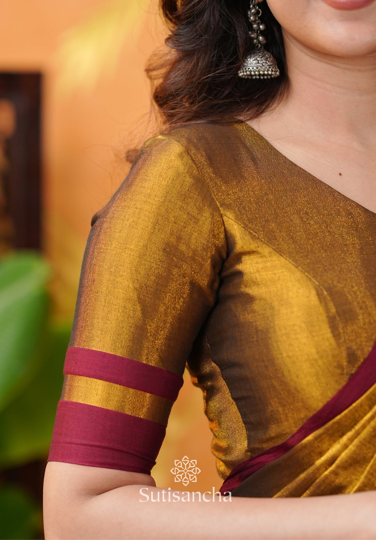Dhiyona SS Soft Sheen Tissue Cotton Saree with Fluid Drape