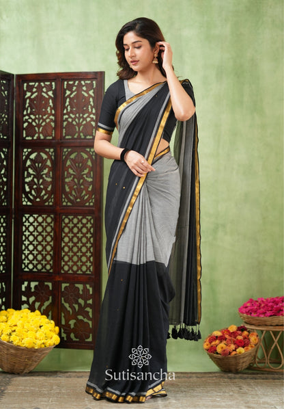 Dhiyona SS Regal Border Mul Cotton Saree