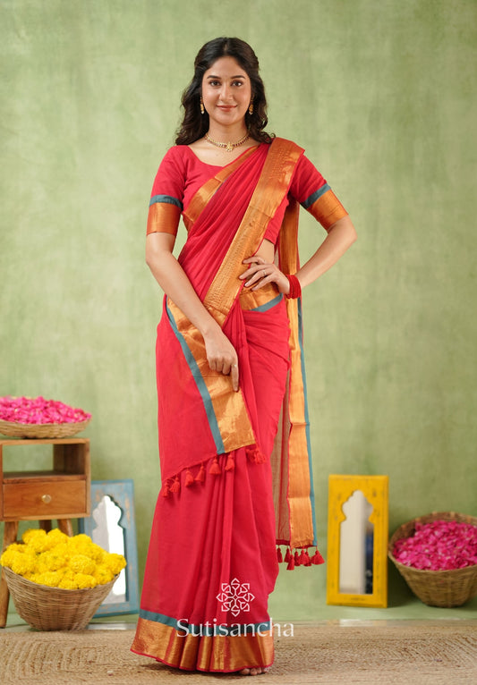 Dhiyona SS Golden Edge Classic Mul Saree