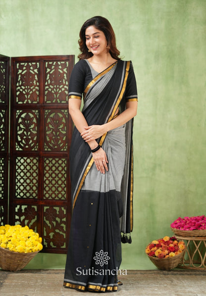 Dhiyona SS Regal Border Mul Cotton Saree