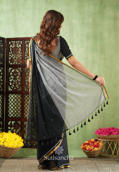 Dhiyona SS Regal Border Mul Cotton Saree