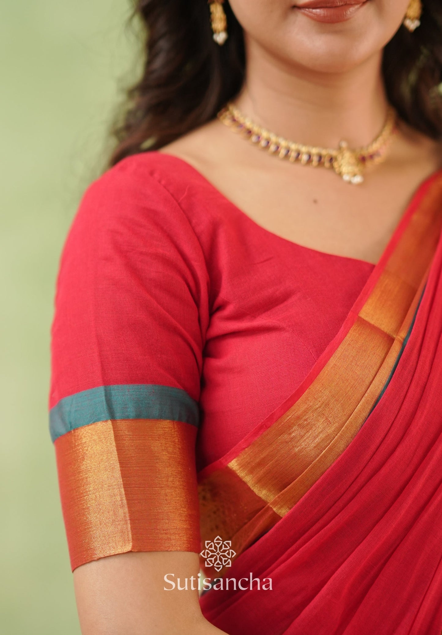 Dhiyona SS Golden Edge Classic Mul Saree