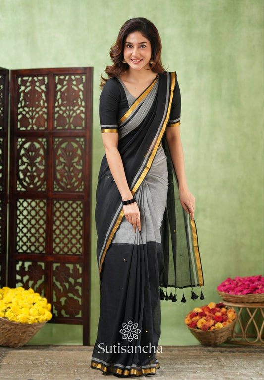 Dhiyona SS Regal Border Mul Cotton Saree