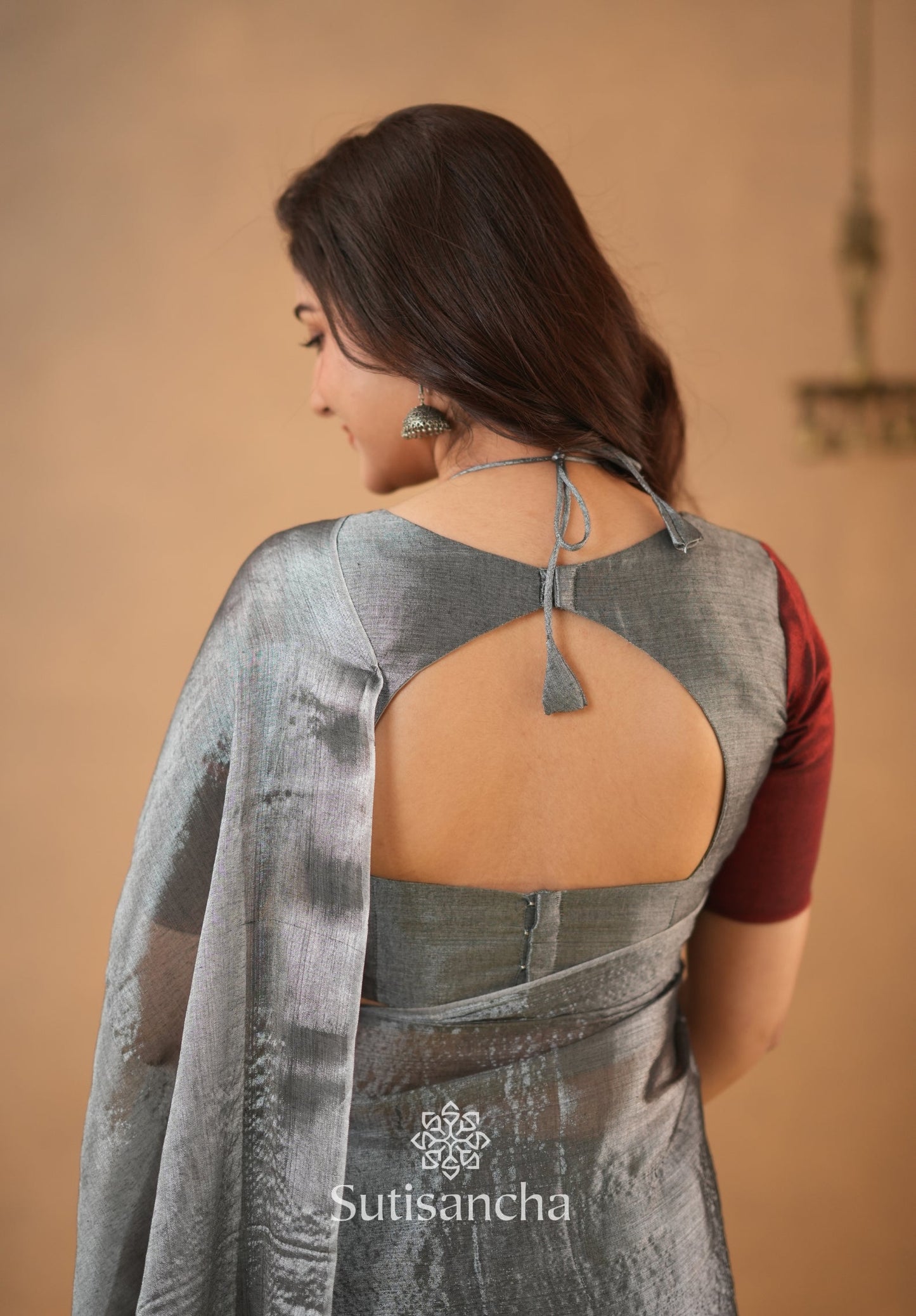 Dhiyona SS Regal Split Elegance Handloom Tissue Cotton Saree