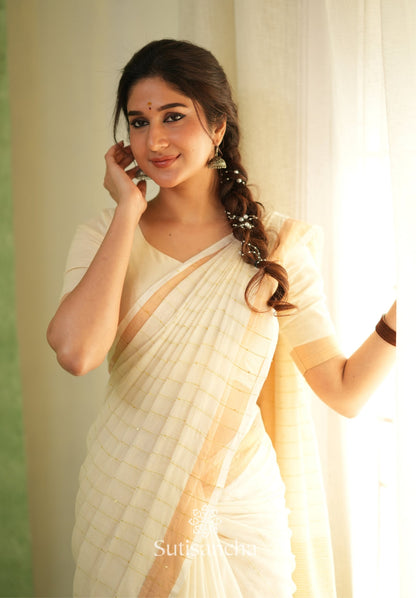 Dhiyona SS Sitaara Mul: Handwoven Sequin Elegance