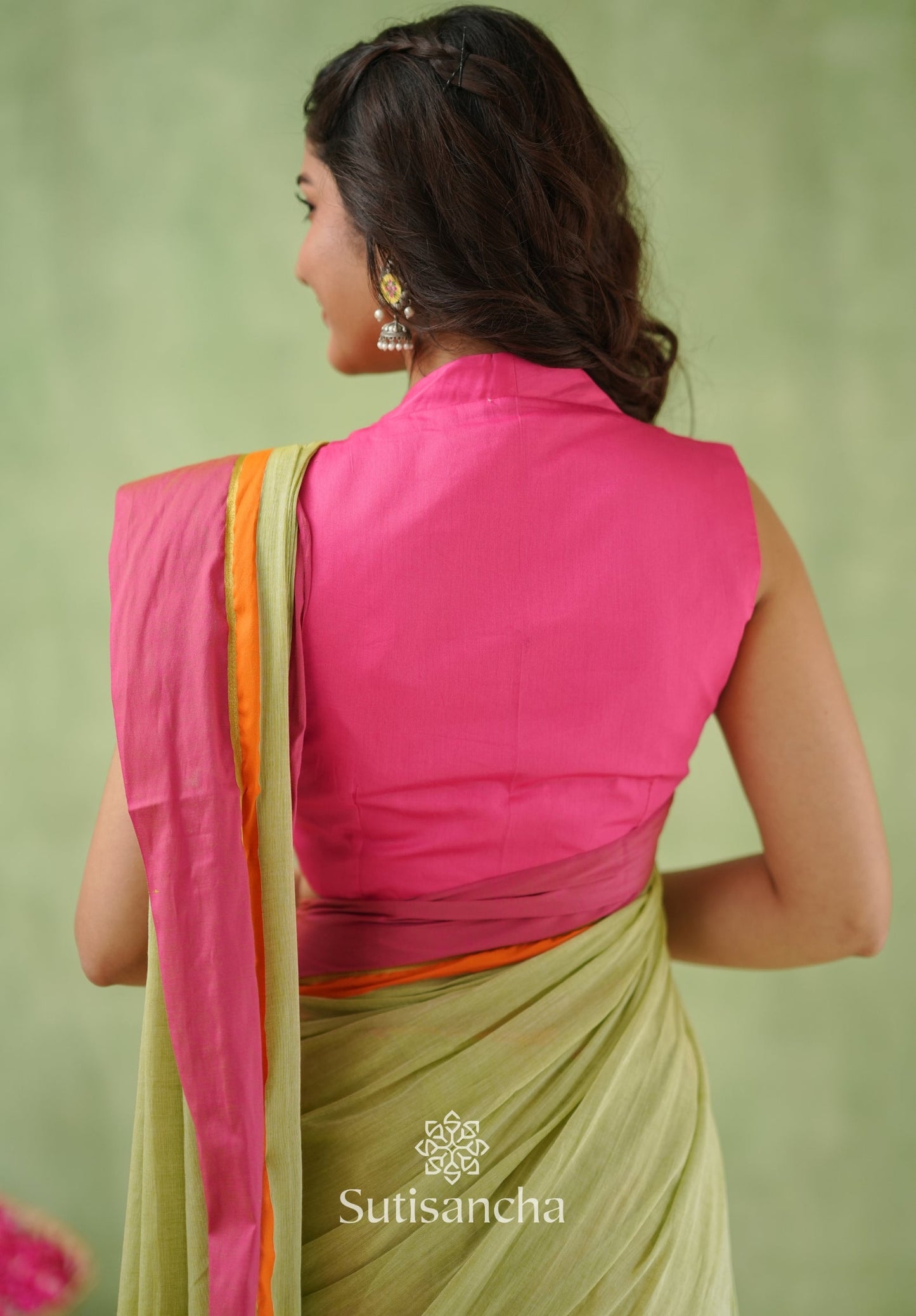 Dhiyona SS Pink Poise Pure Cotton Saree
