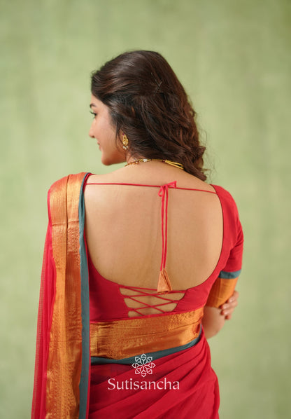 Dhiyona SS Golden Edge Classic Mul Saree