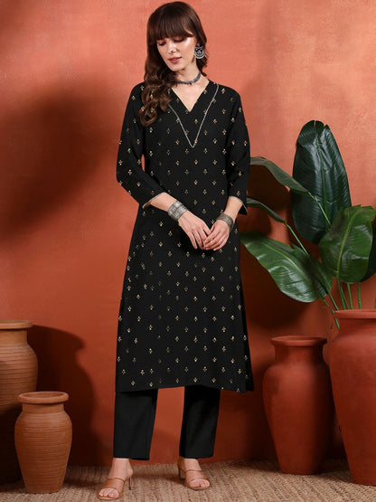 Women Ethnic Motifs Printed Regular Kurta with Trousers