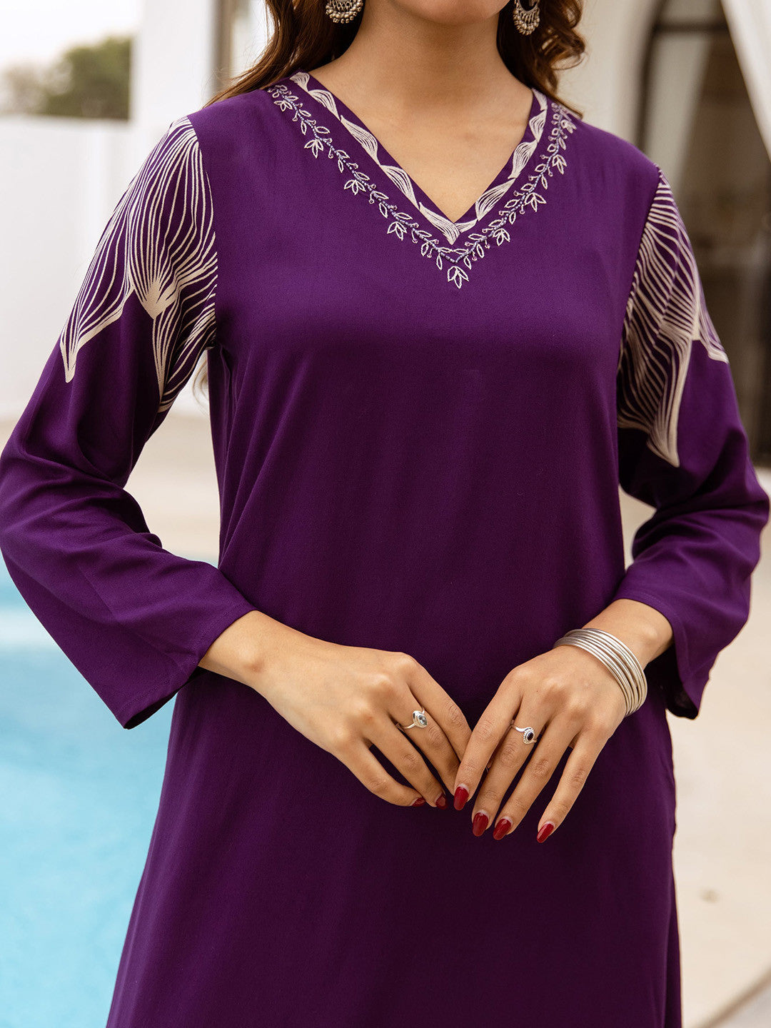 Women Floral Printed Kurta with Palazzo