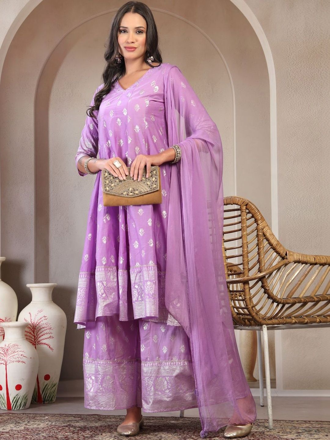 Dhiyona HOP Printed Kurta & Sharara with Dupatta Set