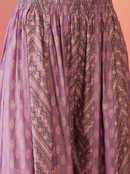 Dhiyona SN Alia Cut Embroidered Kurta & Palazzo With Dupatta