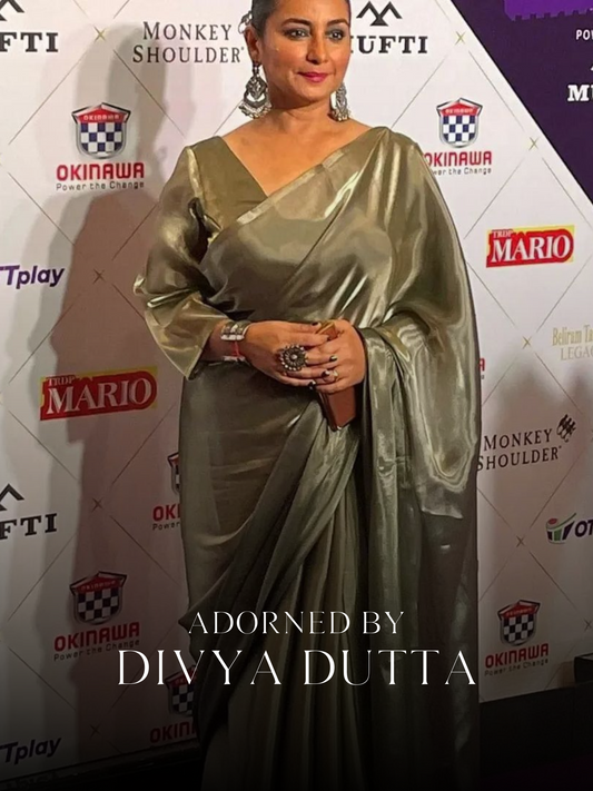 Dhiyona ST Liquid Gold saree with Lace