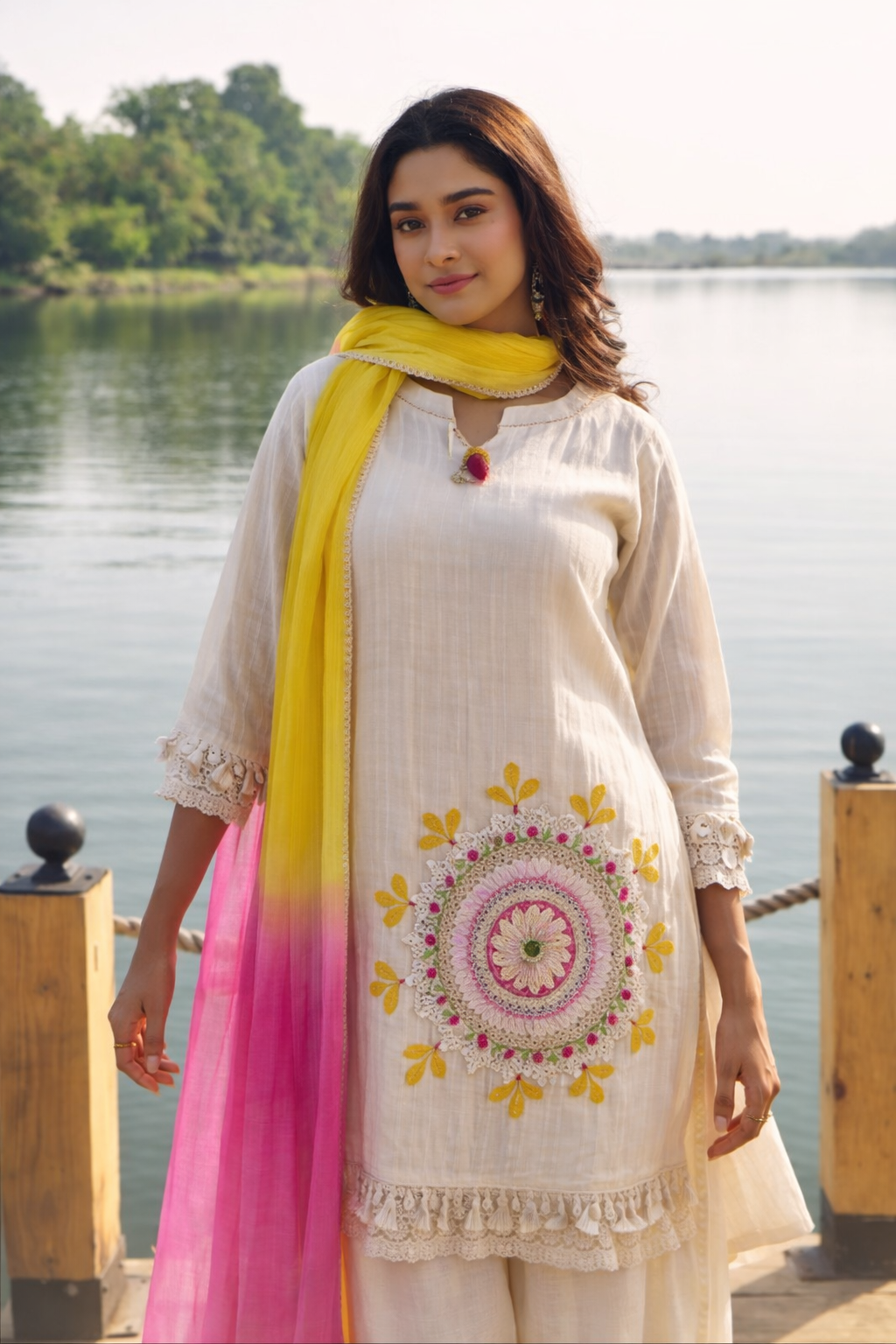 Wespret Merino Embroidery Suit Set