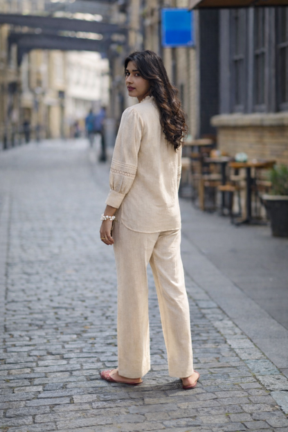 Wespret Pebble embroidery cotton co-ord set