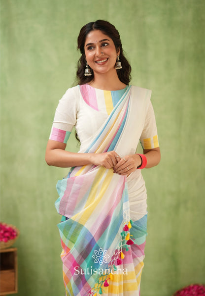 Dhiyona SS Mul Tones – Vibrant Checks Edition