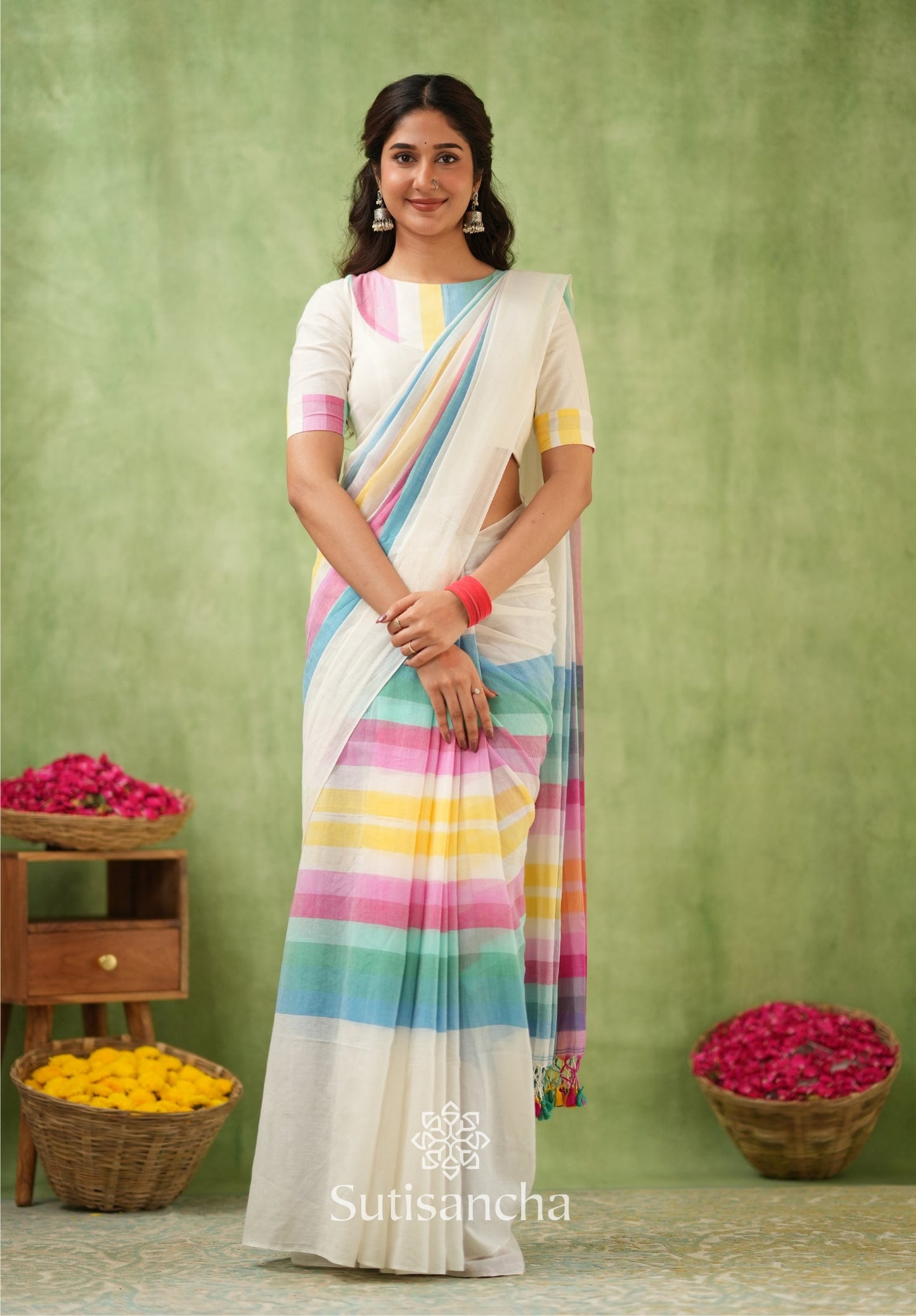Dhiyona SS Mul Tones – Vibrant Checks Edition